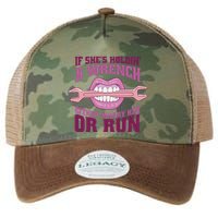 If She's Holding A Wrench Either Marry Her Or Run Legacy Tie Dye Trucker Hat
