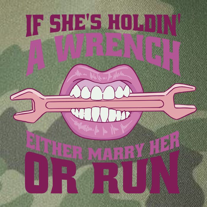 If She's Holding A Wrench Either Marry Her Or Run Legacy Tie Dye Trucker Hat