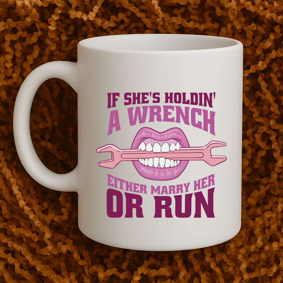 If She's Holding A Wrench Either Marry Her Or Run Mug