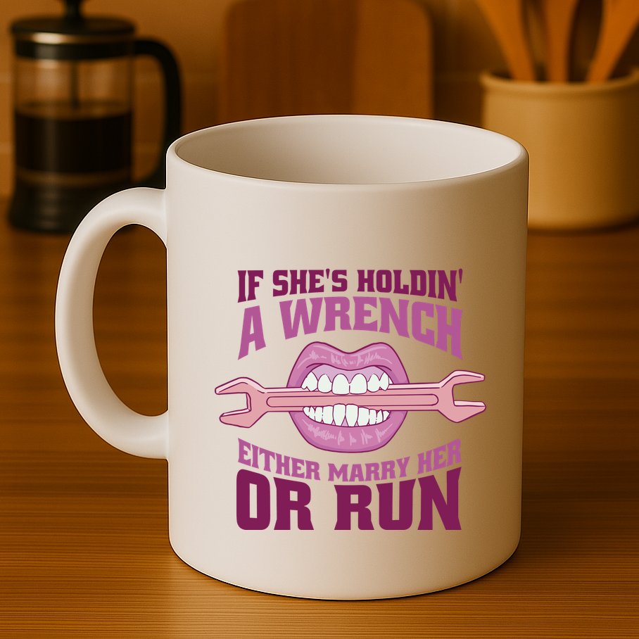 If She's Holding A Wrench Either Marry Her Or Run Mug