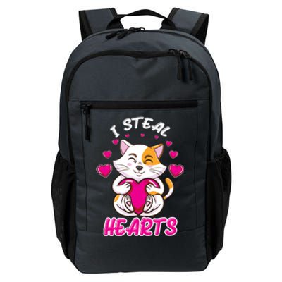 I Steal Hearts Cat Valentines Day Gift Daily Commute Backpack