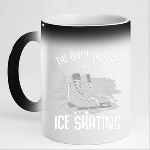 Ice Skating Hop Element Combination Spins 11oz Black Color Changing Mug