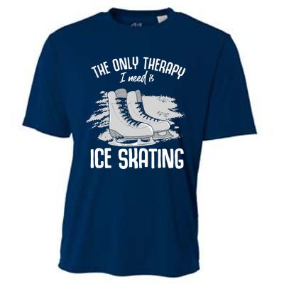 Ice Skating Hop Element Combination Spins Cooling Performance Crew T-Shirt