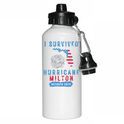 I Survived Hurricane Milton October 2024 Hurricane Milton Survior Aluminum Water Bottle 