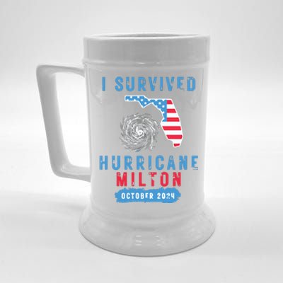 I Survived Hurricane Milton October 2024 Hurricane Milton Survior Beer Stein