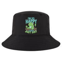 I'm So Happy I Could Just Shit Funny Frog Cool Comfort Performance Bucket Hat