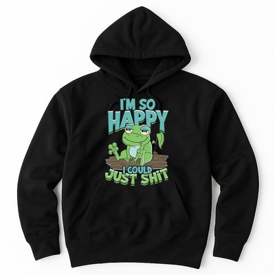 I'm So Happy I Could Just Shit Funny Frog Hoodie