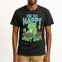 I'm So Happy I Could Just Shit Funny Frog Tall T-Shirt