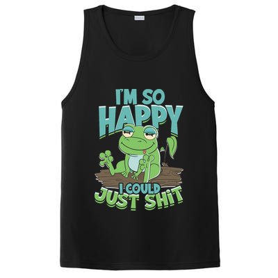 I'm So Happy I Could Just Shit Funny Frog PosiCharge Competitor Tank