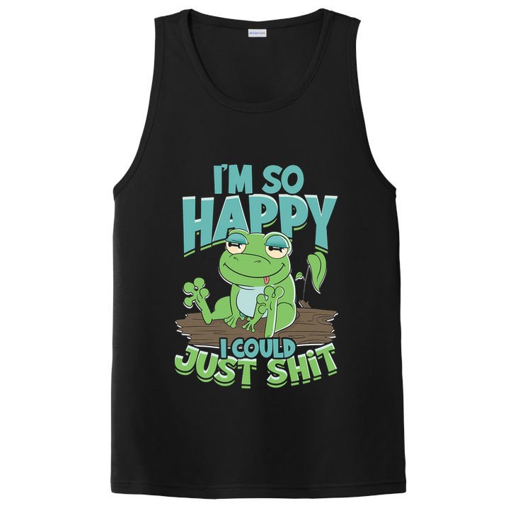 I'm So Happy I Could Just Shit Funny Frog PosiCharge Competitor Tank