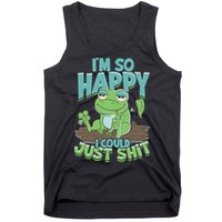 I'm So Happy I Could Just Shit Funny Frog Tank Top