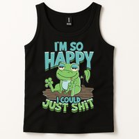 I'm So Happy I Could Just Shit Funny Frog Tank Top