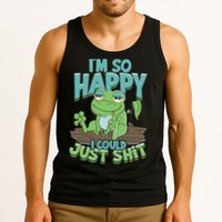 I'm So Happy I Could Just Shit Funny Frog Tank Top