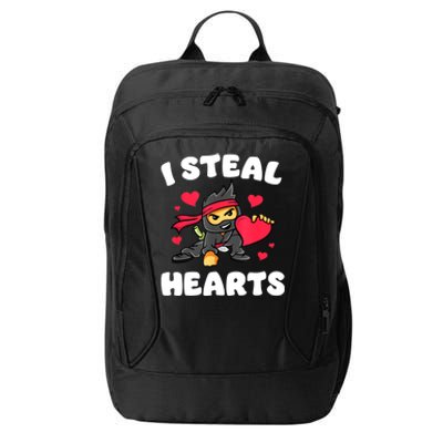 I Steal Hearts Ninja Valentines Day City Backpack