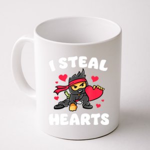 I Steal Hearts Ninja Valentines Day Coffee Mug