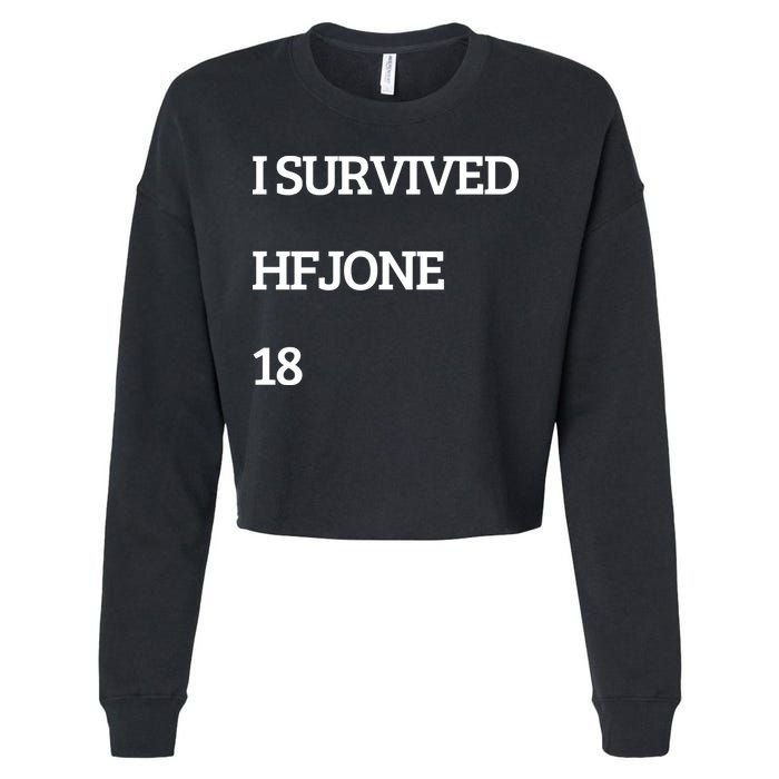 I Survive Hfjone 18 Cropped Pullover Crew