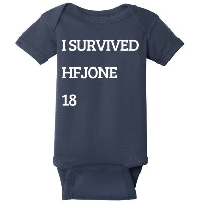 I Survive Hfjone 18 Baby Bodysuit