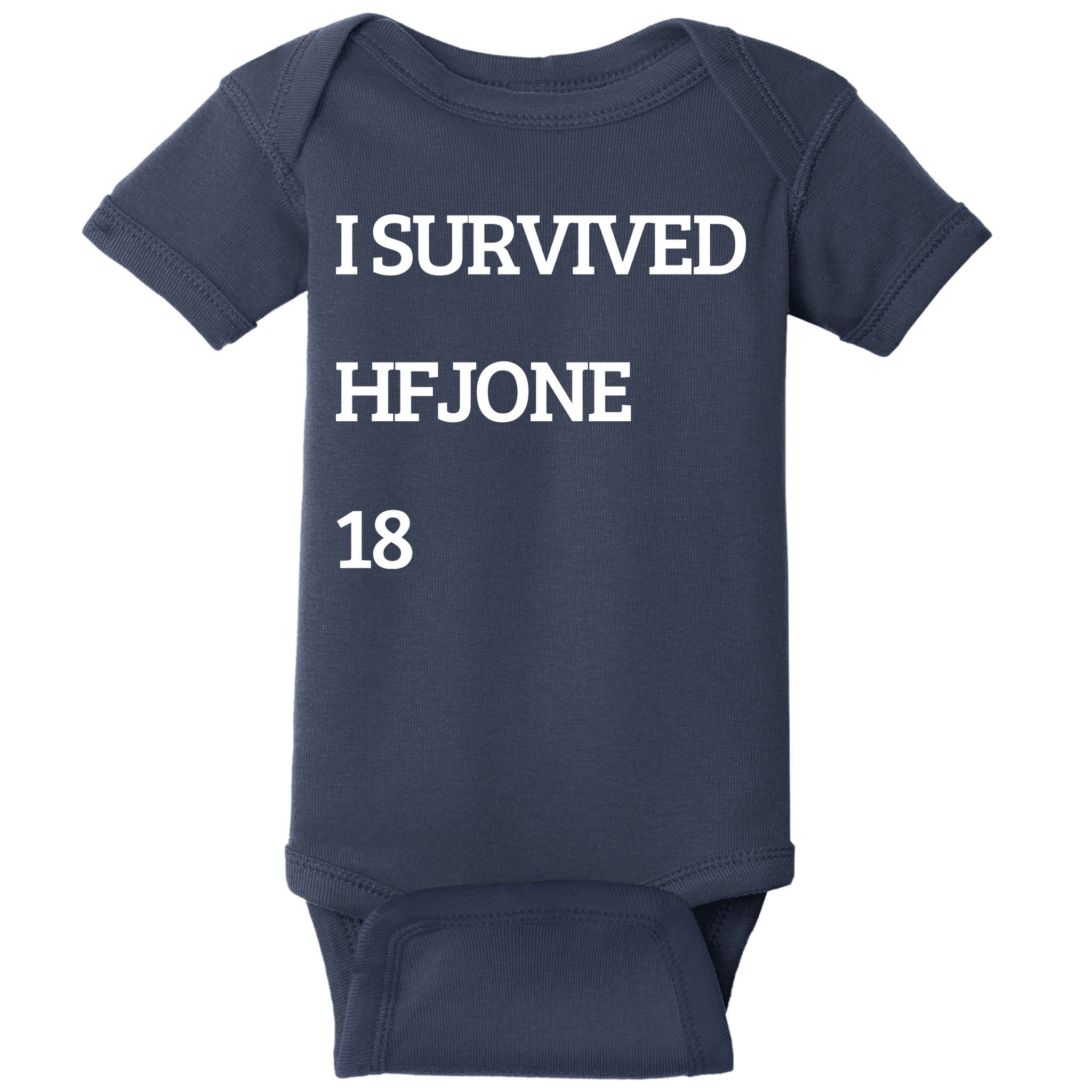 I Survive Hfjone 18 Baby Bodysuit