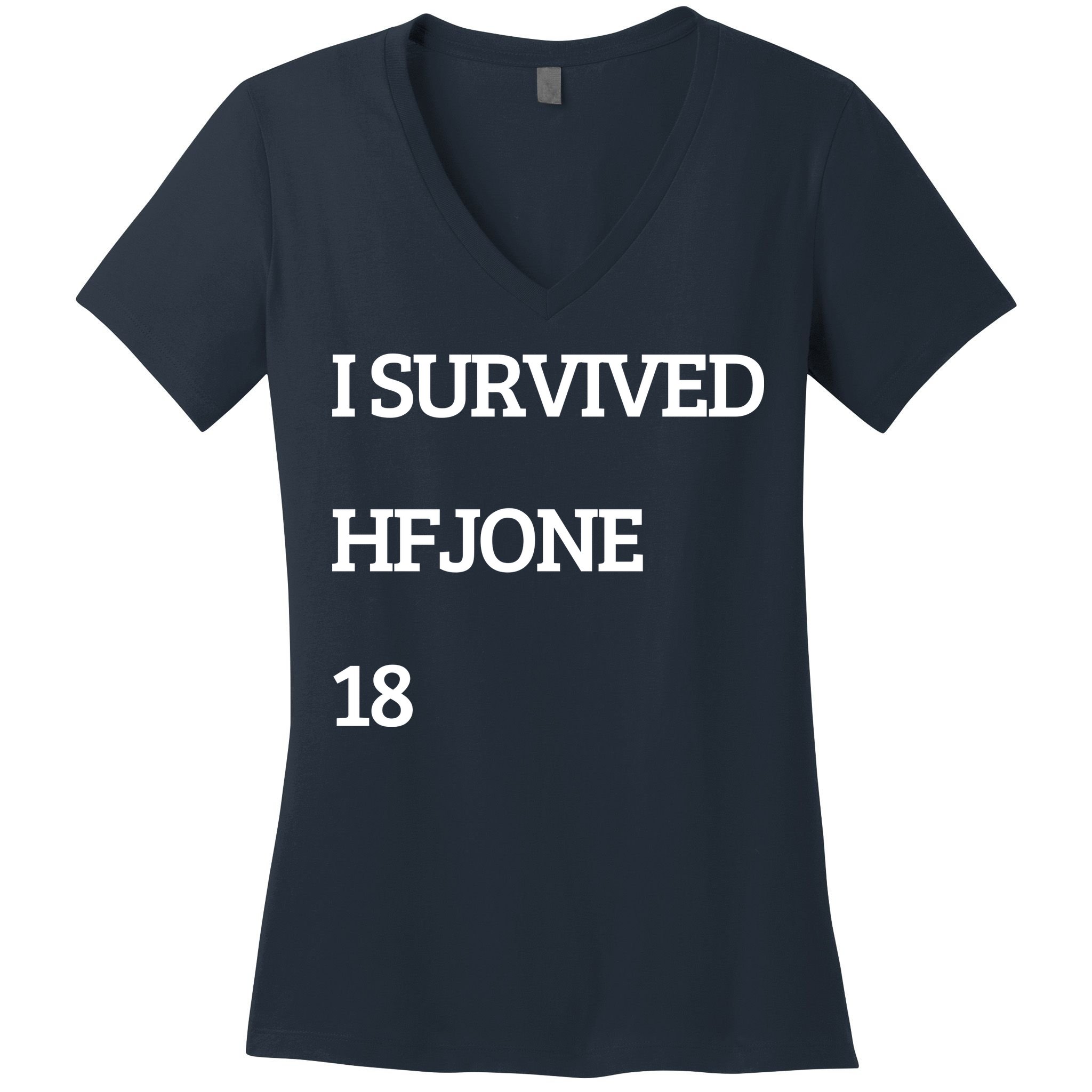 I Survive Hfjone 18 Women's V-Neck T-Shirt