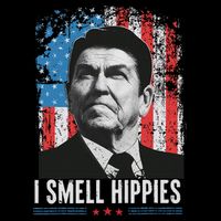 I Smell Hippies Retro American Flag Patriotic 4th Of July Tall Sweatshirt
