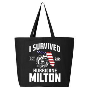 I Survived Hurricane Milton 2024 Hurricane Milton Survivor 25L Jumbo Tote