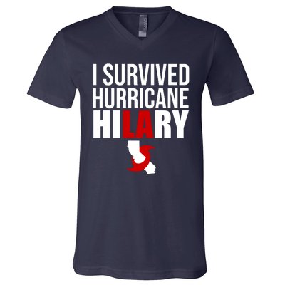 I Survived Hurricane Hilary California LA V-Neck T-Shirt