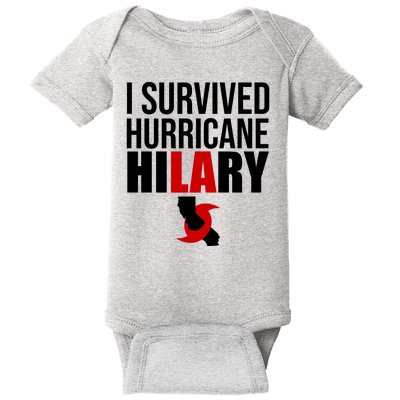 I Survived Hurricane Hilary California LA Baby Bodysuit