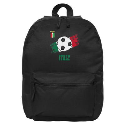 Italy Soccer Italian Football Italia Futbol 16 in Basic Backpack