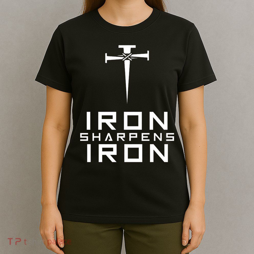 Iron Sharpens Iron Christian Faith Premium T-Shirt