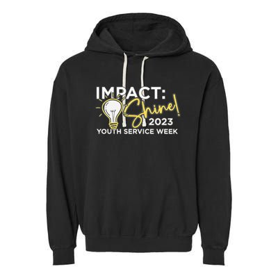 Impact Shine Garment-Dyed Fleece Hoodie