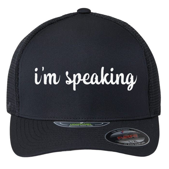 IM Speaking Flexfit Unipanel Trucker Cap