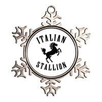 Italian Stallion Metallic Star Ornament