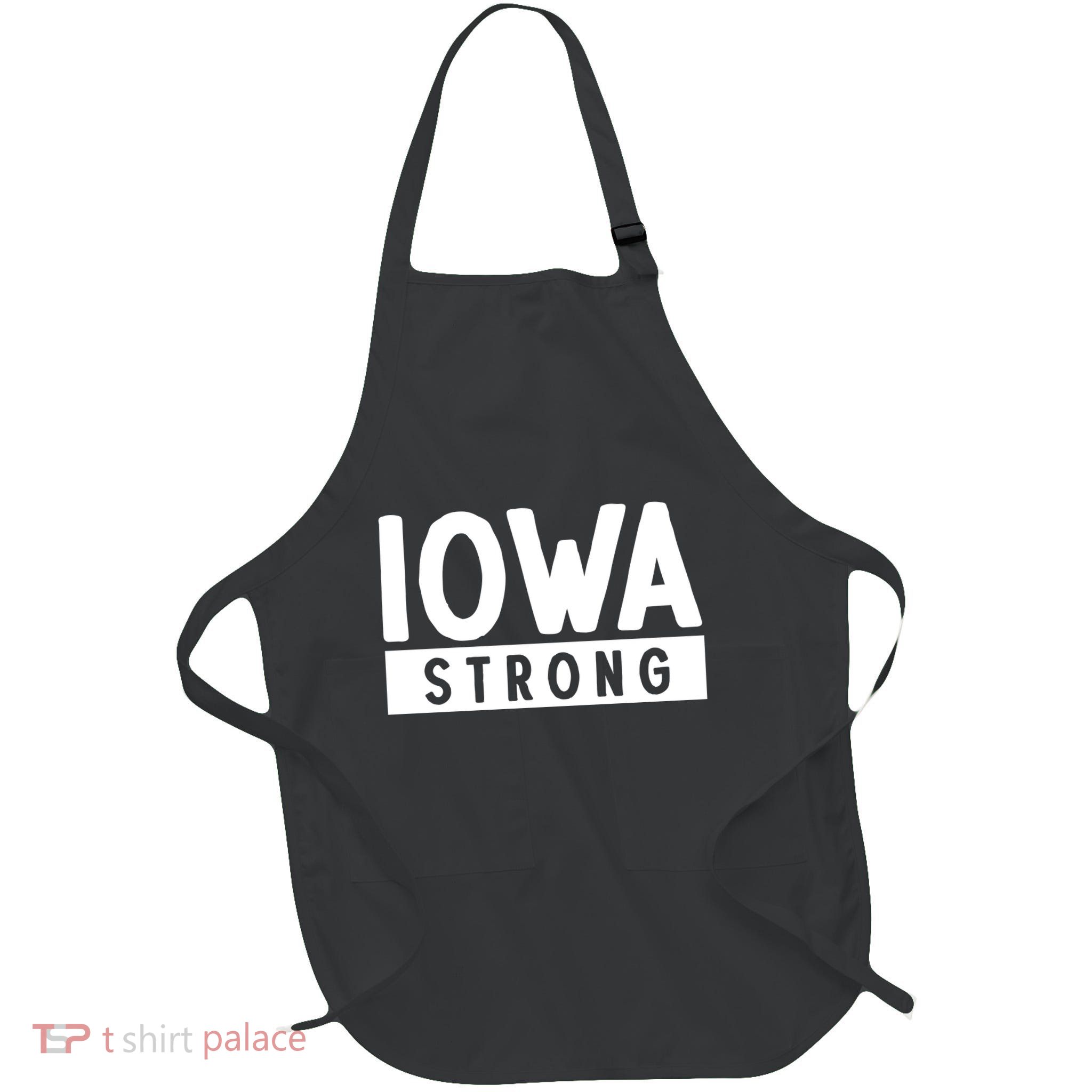 Iowa Strong Full-Length Apron With Pockets