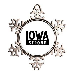 Iowa Strong Metallic Star Ornament