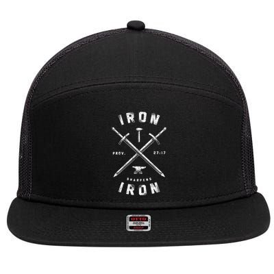 Iron Sharpens Iron 7 Panel Mesh Trucker Snapback Hat