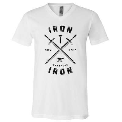 Iron Sharpens Iron V-Neck T-Shirt