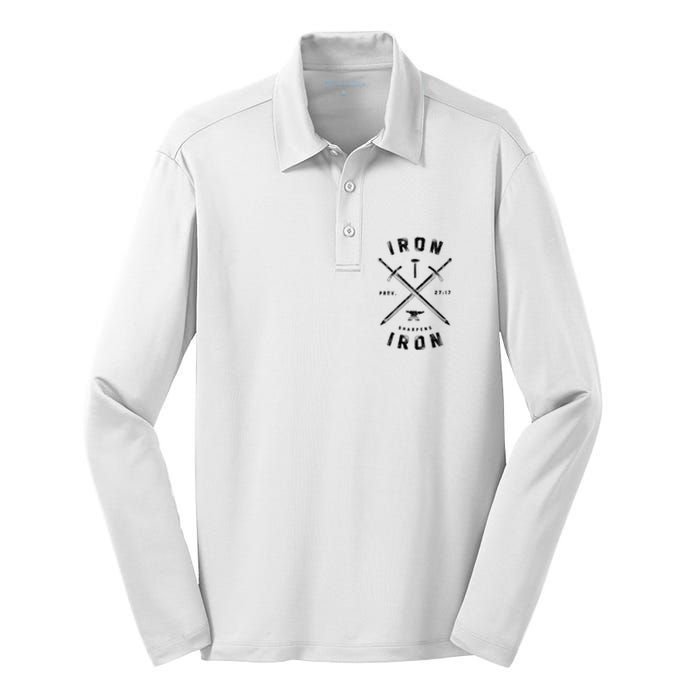 Iron Sharpens Iron Silk Touch Performance Long Sleeve Polo