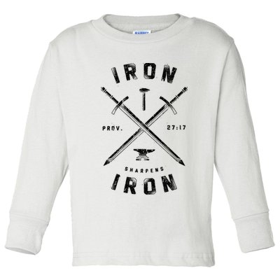 Iron Sharpens Iron Toddler Long Sleeve Shirt
