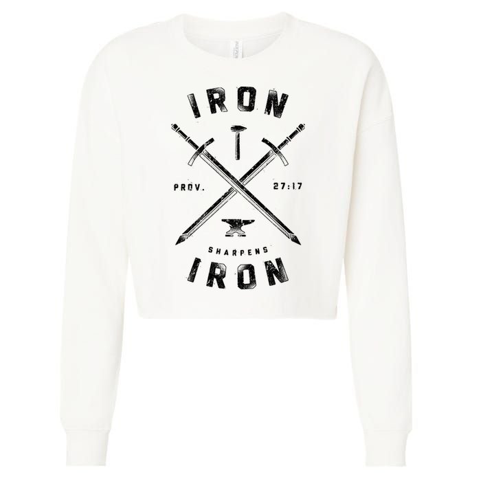 Iron Sharpens Iron Cropped Pullover Crew