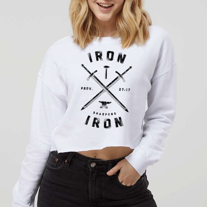 Iron Sharpens Iron Cropped Pullover Crew