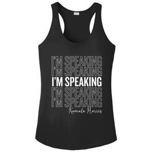 IM Speaking Iconic Kamala Harris 2024 For President Meaningful Gift Ladies PosiCharge Competitor Racerback Tank