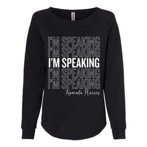 IM Speaking Iconic Kamala Harris 2024 For President Meaningful Gift Womens California Wash Sweatshirt