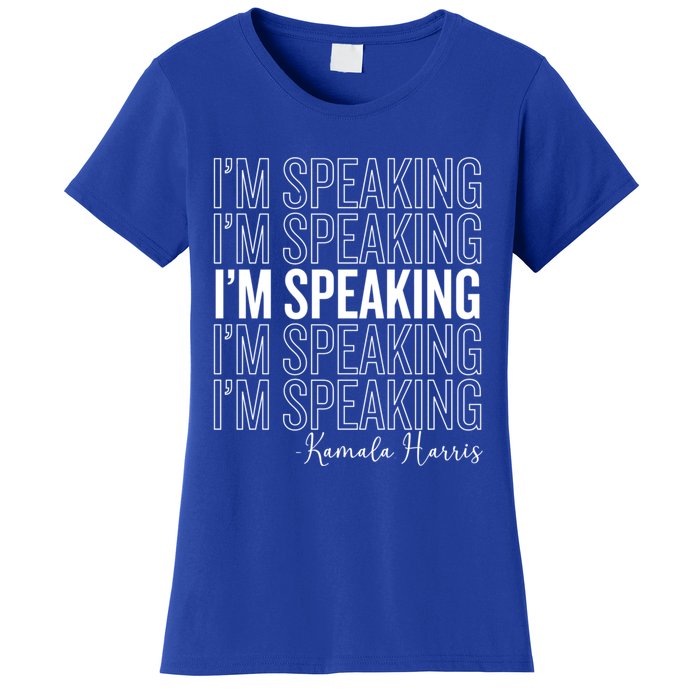 IM Speaking Iconic Kamala Harris 2024 For President Meaningful Gift Women's T-Shirt