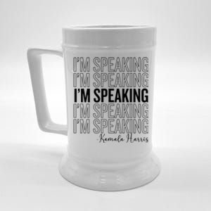 IM Speaking Iconic Kamala Harris 2024 For President Meaningful Gift Beer Stein