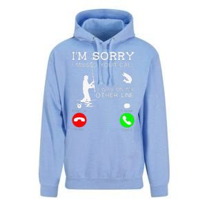 Im Sorry I Missed Your Call I Was On My Other Line Fishing Unisex Surf Hoodie