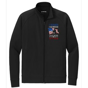 I Served I Sacrificed I Regret Nothing I'm A Veteran Cute Gift Stretch Full-Zip Cadet Jacket