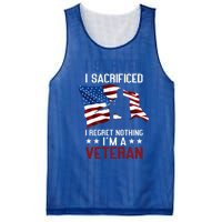 I Served I Sacrificed I Regret Nothing I'm A Veteran Cute Gift Mesh Reversible Basketball Jersey Tank