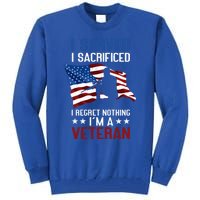 I Served I Sacrificed I Regret Nothing I'm A Veteran Cute Gift Tall Sweatshirt