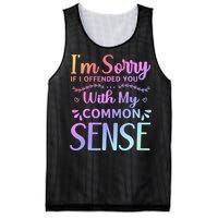 IM Sorry If I Offended You With My Common Sense Sarcastic Mesh Reversible Basketball Jersey Tank