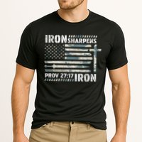 Iron Sharpens Iron Proverbs Bible Verse Christian Cooling Performance Crew T-Shirt